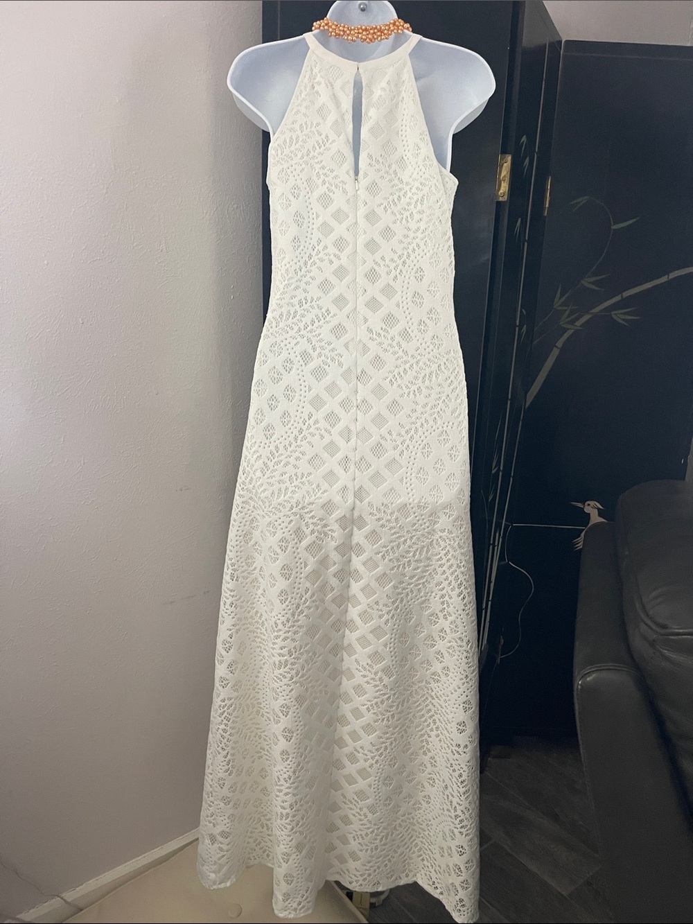 Lilly Pulitzer White Lace Halter Maxi Dress - Picture 3 of 6